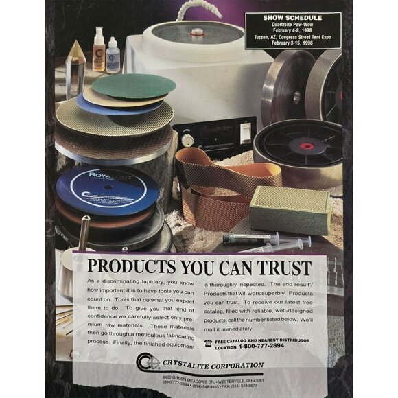 Lapidary Journal Magazine February 1998 Step by Step Jewelry Making - Picture 4 of 9